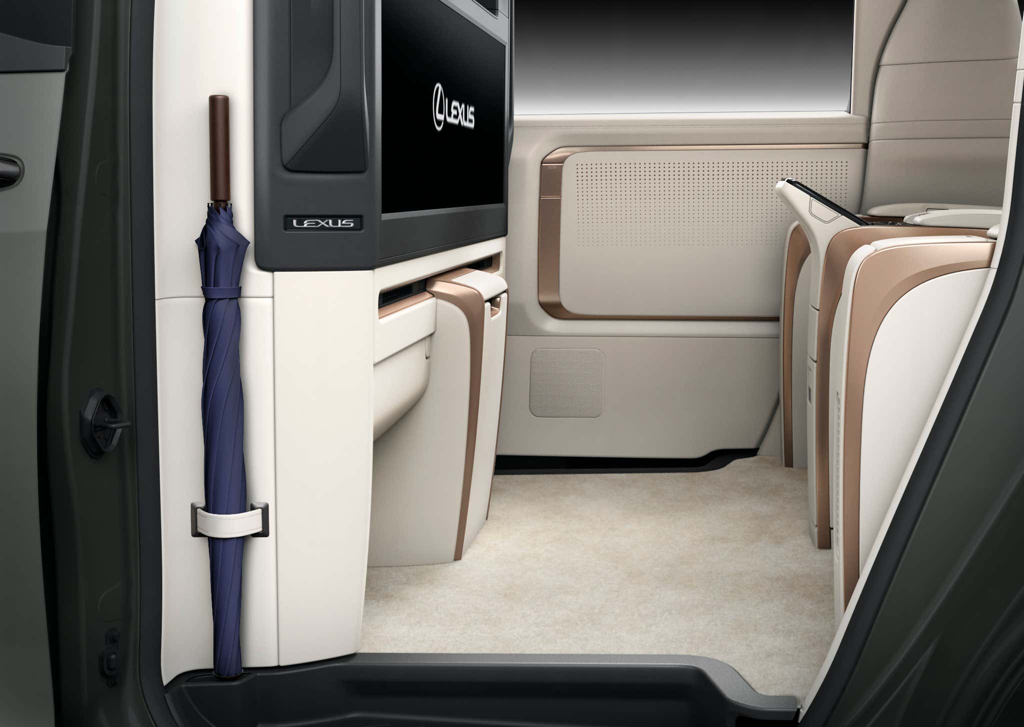 Interior de la minivan de lujo Lexus LM 2024